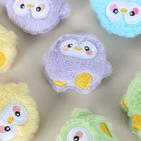 Pendentif Hibou en Peluche Miniature en Gros, Animal en Peluche Mignon de Dessin Animé, Matériel de Bricolage, Couleur Personnalisée, Cadeau pour Magasins de Détail