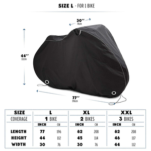 Couvre-vélo extérieur étanche <span class=keywords><strong>pour</strong></span> vélos électriques avec trou de verrouillage Couvre-vélo de montagne résistant au vent et à la poussière UV <span class=keywords><strong>pour</strong></span> <span class=keywords><strong>2</strong></span> vélos - Product Image 4