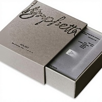 Boîte à tiroir ronde transparente, flacon de parfum en verre avec pompe pulvérisatrice, conteneur cosmétique vide, papier gaufré de luxe, doublure en éponge