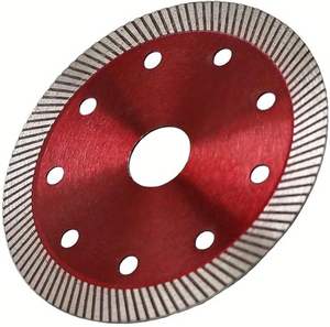 Disco de Corte Súper Delgado Rojo, Disco de Sierra Turbo de Diamante con Borde Continuo para Cortar Ladrillos de Cerámica - Product Image 3