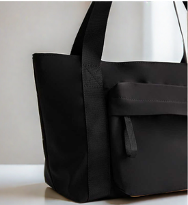 Women`s Canvas Tote Shopping Bags with Custom <b>Printed</b> logo Drawstring Canvas Bag Organic Cotton Custom Tote Embroidery Bag - Product Image 2