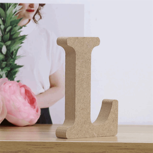 Lettres majuscules en bois massif poli autoportantes pour <span class=keywords><strong>la</strong></span> peinture DIY, l'artisanat, <span class=keywords><strong>la</strong></span> décoration murale - Graduation, Halloween, durables - Product Image 3