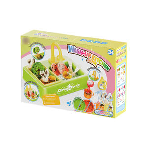 Ensemble de jeu de cuisine Yuglow, jeu de pique-nique en plastique, jouet à thé et pâtisserie avec tasse à changement de couleur sensible à la température et <span class=keywords><strong>table</strong></span> de nettoyage - Product Image 5