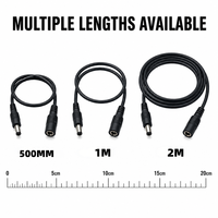 Connecteur d'alimentation CC 5,5x2,1 mm, câble d'extension, fiche mâle-femelle, cuivre étamé, fil de 400 mm, OEM personnalisé pour routeurs