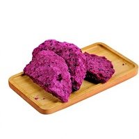 Fabrieksmatig geproduceerde zoetzure hardgevroren gedroogde drakenfruitchips, heerlijk knapperig met een rijke fruitige smaak.