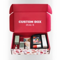 Boîte cadeau cosmétique de luxe, coffret de soins de la peau personnalisé, emballage de beauté durable, boîtes en carton ondulé personnalisées pour l'envoi postal
