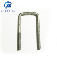Boulon en U galvanisé anti-oxydation, durable, pour fixation de supports solaires extérieurs, tuyaux et travaux d'installation industrielle