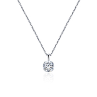 Pendentif diamant cultivé en laboratoire pendentif diamant solitaire avec certificat IGI pendentif collier diamant 18K