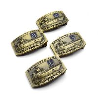 Boucle de ceinture en alliage personnalisée professionnelle, de haute qualité, plaquée nickel noir, 40 mm, pour la vente en gros