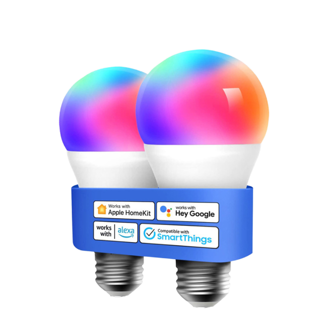 Cozylife Smart LED Bulb for HomeKit Siri Voice Control AC85-265V RGBWC with E14/E27/GU10 Bases