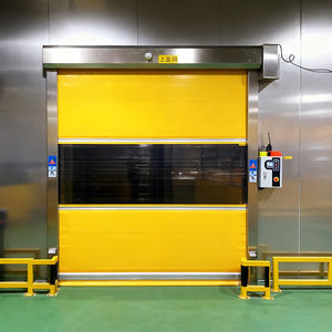 Высокоскоростные автоматические рулонные ворота из ПВХ с быстрым открыванием, ветрозащитные, прозрачные, для промышленного использования внутри и снаружи помещений - Product Image 2