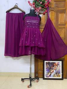 เสื้อตัวบนผ้าจอร์เจียคุณภาพดีปักลายอย่างเต็มที่สวยงามและผ้าจอร์เจียพลัส - Product Image 4