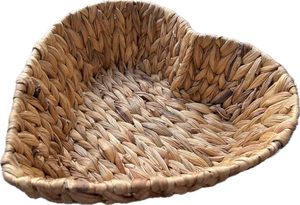 Yulin Jiafu Heart-Shaped Gift Basket Valentine's and <strong>Easter</strong> Natural Water Hyacinth <strong>Hamper</strong> - Product Image 3