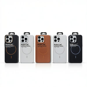 Custodia Protettiva Magnetica Leggera Redmi 14C con Texture Lychee per Cellulare - Product Image 1