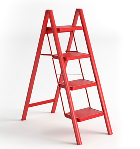 Escalera Plegable Móvil, Silla Plegable, Banco de Trabajo, Escalones Metálicos, Escalera Doméstica de Aluminio, Escalera de Acero al Carbono <span class=keywords><strong>para</strong></span> Taller, Venta al por Mayor - Product Image 3