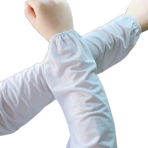 Mangas de Ciclismo Largas y Delgadas con Protección Solar Anti-UV para Adultos Unisex en Azul Claro, Blanco, Rosa, Negro, Plateado y Gris, Tejido de Poliéster - Product Image 5