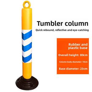 Poteau de signalisation routière réfléchissant anti-collision de 800 mm, barrière de sécurité détachable, modèle 001 - Product Image 6