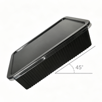 Boîte à lunch jetable ZhiLu, sans BPA, recyclable, micro-ondable, compatible congélateur (-10°C à 120°C), anti-fuite, qualité alimentaire
