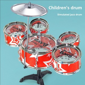 Trẻ Em Người Mới Bắt Đầu Jazz Trống Cụ Đặt 3-6 Năm Tuổi Trẻ Em Của Nhân Tạo Sàn Trống Với Phân Khoa Học & Kỹ Thuật Đồ Chơi - Product Image 4