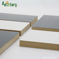 Panneau PET 1220*2440 18mm Noir Blanc Super Mat Brillant PET MDF pour Meubles