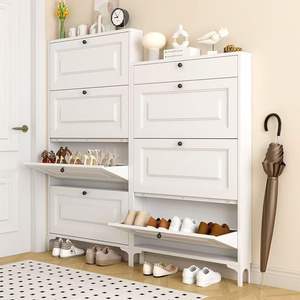 Scarpiera da Parete di Lusso in Materiale Premium con Lavorazione Squisita, Salva Spazio sul Pavimento e Aggiunge Eleganza all'Ingresso - Product Image 4