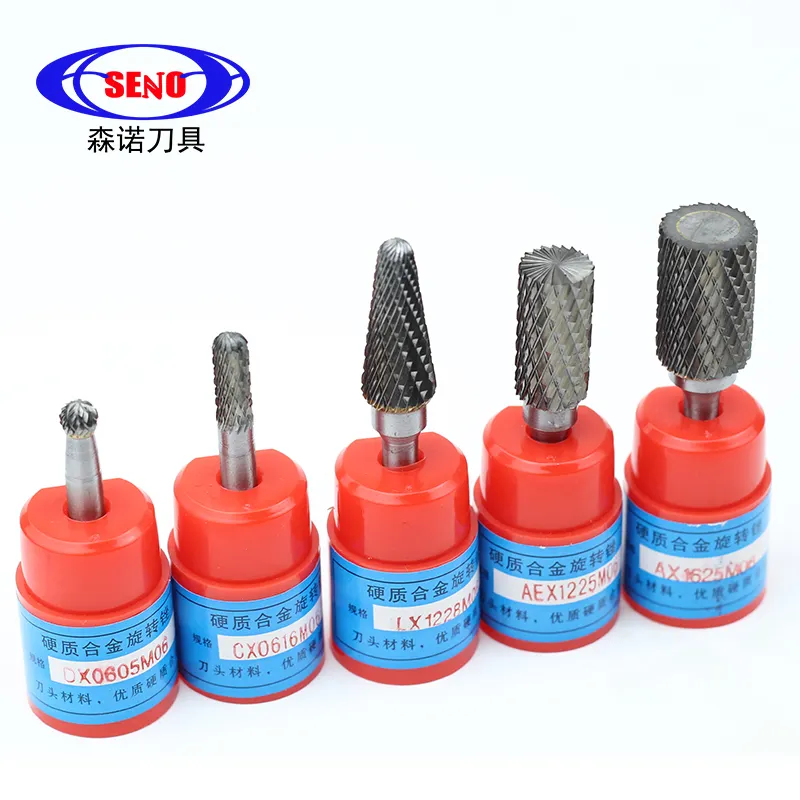 Carbide Burrs Cutting Tools Rotary Files Burrs 6Mm Shank Diameter From Senotools China For Steel And Aluminum