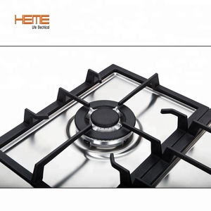 Estufa de Gas con Cubierta de Vidrio y 5 Quemadores, Soporte para Sartenes de Hierro Fundido, Integrada - Product Image 3