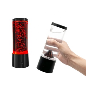 Productos novedosos Precio de fábrica Luz nocturna Luces de volcán en movimiento Acuario Lámparas pequeñas Lámpara que cambia de color Regalo para niños Lámpara de mesa - Product Image 1