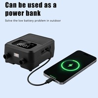 Pompa Udara Elektrik Portabel SUP Micro Mini 20PSI dengan Layar Sentuh, Kompresor Udara Nirkabel untuk Papan SUP, Pompa Tenda