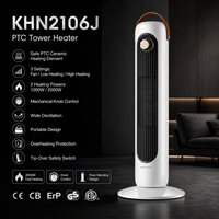Harga Pabrik Pemanas Ruangan Keramik PTC Vertikal dengan Remote Control, 3 Mode Pemanasan, untuk Meja Kantor