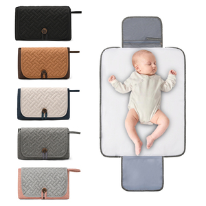 Tragbares <span class=keywords><strong>Baby</strong></span>-Wechselkissen Windelbeutel Damen neuer Stil wasserdichte Babymatte Reisetasche Organisator Mamietaschen - Product Image 2