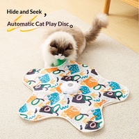 Jouet pour chat électrique automatique intelligent et rotatif, en plastique, avec fonction sonore, pour l'auto-entretenement des chiens et des chats, pour le jeu transfrontalier des animaux de compagnie