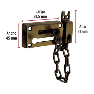 Master con 36 unità di chiusura a catena della porta, finitura in ottone antico - Product Image 3