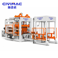 Machines à fabriquer des briques QT6-15 entièrement automatiques pour la production de blocs de béton creux, pleins, pavés et emboîtables, avec moteur hydraulique PLC