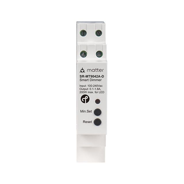 Matter + Zigbee DIN Rail Smart Dimmer LED Lighting Plastic Case Voice Control Via Apple Siri Google Assistant Alexa 5-Year