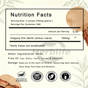 Poudre d'écorce d'orme rouge OEM/ODM sous marque privée 16 oz (454 g) – Complément alimentaire sans gluten pour le soutien de la santé digestive - Product Image 2
