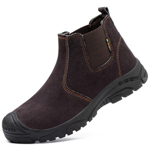 <span class=keywords><strong>Scarpe</strong></span> da Lavoro Super Sicure a Taglio Medio per Uomo, in Vera Pelle e Microfibra, Calzature di Sicurezza per Uso Invernale in Fabbrica - Product Image 1