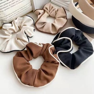 Crème MUJU, cravates vintage françaises, accessoires pour cheveux de femme, chouchous - Product Image 1