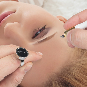 Un ensemble de 5 modèles tasses en métal Microblading anneau <span class=keywords><strong>rose</strong></span> tasse d'encre de <span class=keywords><strong>tatouage</strong></span> pour aiguille de <span class=keywords><strong>tatouage</strong></span> fournitures accessoires maquillage outils de <span class=keywords><strong>tatouage</strong></span> - Product Image 2