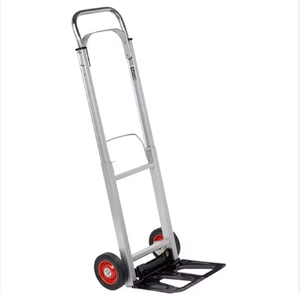 Truk troli <span class=keywords><strong>aluminium</strong></span>, koper tangan transportasi mudah dibawa, kapasitas 90 KG, <span class=keywords><strong>2</strong></span> roda tugas berat - Product Image 2