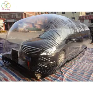 PVC Rõ Ràng Xách Tay Inflatable Xe Tent Capsule Inflatable Xe Bìa Capsule