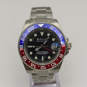 Reloj Automático Mecánico para Hombre SEILOCE de Primera Calidad, Cristal de Zafiro de 5 BAR, Esfera Luminosa, Resistente al Agua, NH34, GMT - Product Image 5
