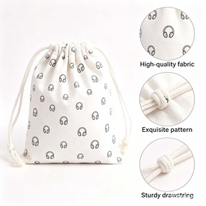 Mochila Ecológica de Lona Resistente con Cordón, Logotipo Personalizado, Bolsa Deportiva de Algodón con Cordón para Gimnasio y Viajes - Product Image 2