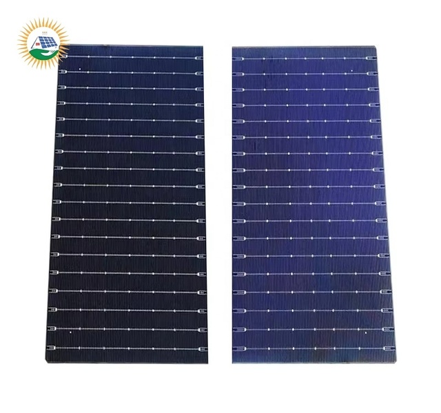 Cheap 25.3% High Efficiency TOPCON 210mm 18BB Bifacial  a Grade Dark Blue Mono Solar Cells for Custom Solar Panels