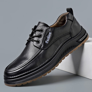 Nouvelles chaussures habillées décontractées pour hommes à lacets, design classique, <span class=keywords><strong>luxe</strong></span>, tendance, chaussures <span class=keywords><strong>bateau</strong></span> en cuir véritable pour <span class=keywords><strong>homme</strong></span>, Wenzhou - Product Image 4