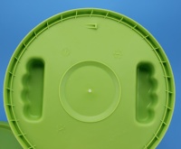 Seau en plastique rond de 3 gallons (12 L) de qualité alimentaire, avec poignées métalliques, logo personnalisable, peinture pour le transport d'eau, vente en gros