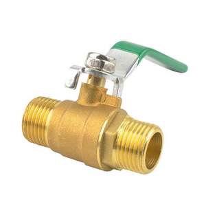 Vanne à boisseau sphérique en laiton avec poignée Slip Lock Water Gas Oil Valve - Product Image 1