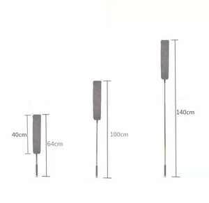 ไม้ถูพื้นด้ามจับยาวแบบยืดหดได้ DS5397สำหรับทำความสะอาดเฟอร์นิเจอร์หัวโค้งไมโครไฟเบอร์แบบปรับได้แปรงขัดหน้าต่างมีความยืดหยุ่น - Product Image 4