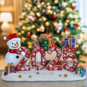 Neuestes Verkaufsmodell: Personalisierter Weihnachtsbaum-Schneemann-Design-Harzanhänger zum Aufhängen für Weihnachten 2026 - Product Image 2