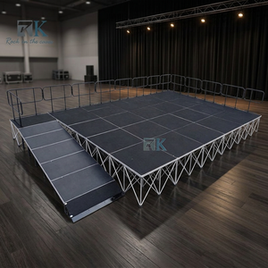 เวทีพับได้อัจฉริยะแบบพกพาพร้อมทางลาดและราวกั้น - Product Image 2